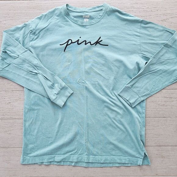 PINK TSHIRT long sleeve Everyday Campus seafoam green medium - Picture 11 of 11